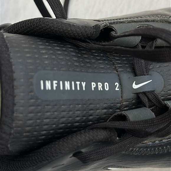 NIKE Infinity Pro 2 Men\'s Golf Shoes DJ5593-015  Black and White Lace Up Size 14 main image 8